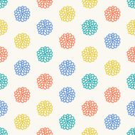 Seamless pattern with stylized circles N2