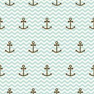 Seamless sea pattern of anchors and waves N2