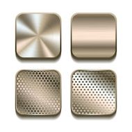 Apps metal icon set N2