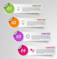 Info graphic progress stickers template N2