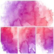 Set of Colorful water color painting background N606