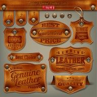 Vintage Leather Labels N2