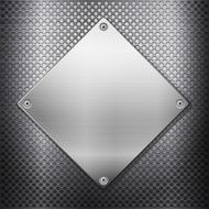 metal grid and square plate