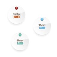 Vector circle banners N4