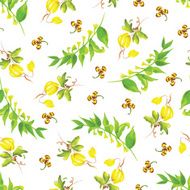 Summer watercolor seamless vector pattern N2