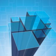 3D Prism Background Template