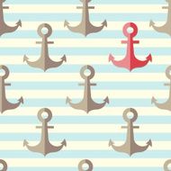 anchor in a seamless pattern