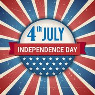 Vector independence 4th of July american day poster N2