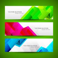 Set banner abstract illustration N19