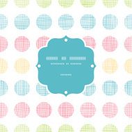 Abstract textile polka dots stripes frame seamless pattern background N2