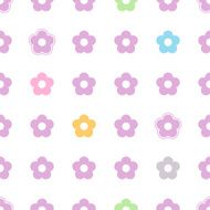 Seamless simple flowers background