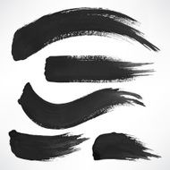 black watercolor brush strokes N2