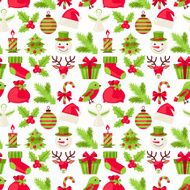 Merry Christmas seamless pattern N10