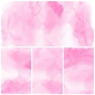 Set of Colorful water color painting background N607