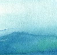 Abstract blue watercolor hand painted background N3