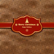 Decorative Christmas Frame-Label Design
