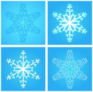 Foamy snowflakes 02