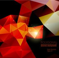 Abstract colorful polygonal background N16