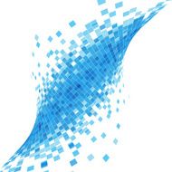 abstract blue wave check technology background