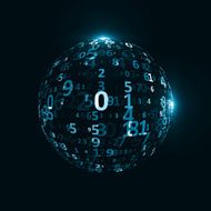 Digital code background N34
