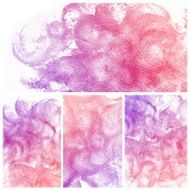 Set of colorful Abstract water color background