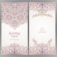 Vintage ornate cards in oriental style N64