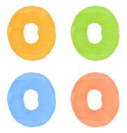 Watercolor number N16