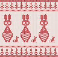 Christmas Knitted background N5