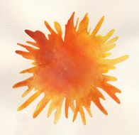 Watercolor sun N2