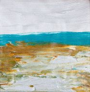 Abstract painted landscape art acrylic N2