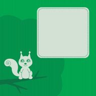 Smiling squirrel frame N2