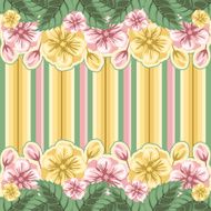 striped floral background