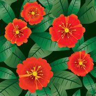 Abstract flowers background Seamless
