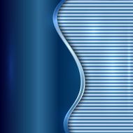 Vector abstract blue background with curve and stripes