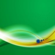 Waves background in Brazilian colors N5