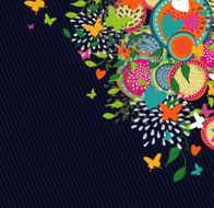 Abstract flowers design background N2