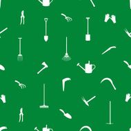 gardening tools pattern eps10