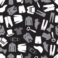 mens clothing seamless pattern eps10