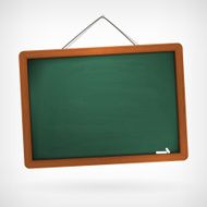 green empty vector chalkboard N2