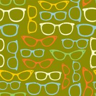 Seamless pattern with eyeglasses N2