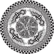 ancient pattern Vector illustration N130