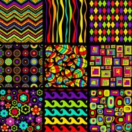 Set of stylish seamless patterns N2