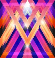 Geometric shining pattern with triangles N18