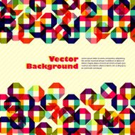 pattern of colored geometric elements with place for your text N2