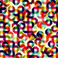 pattern of colored geometric elements N5