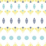 Abstract tribal shapes stripes seamless pattern background N2