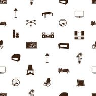 living room pattern eps10