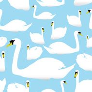 swan on the watter pattern eps10 N2