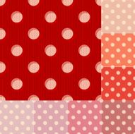 seamless red polka dots pattern N2