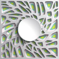 3d geometric background with shadows paper graphic Place for text N10